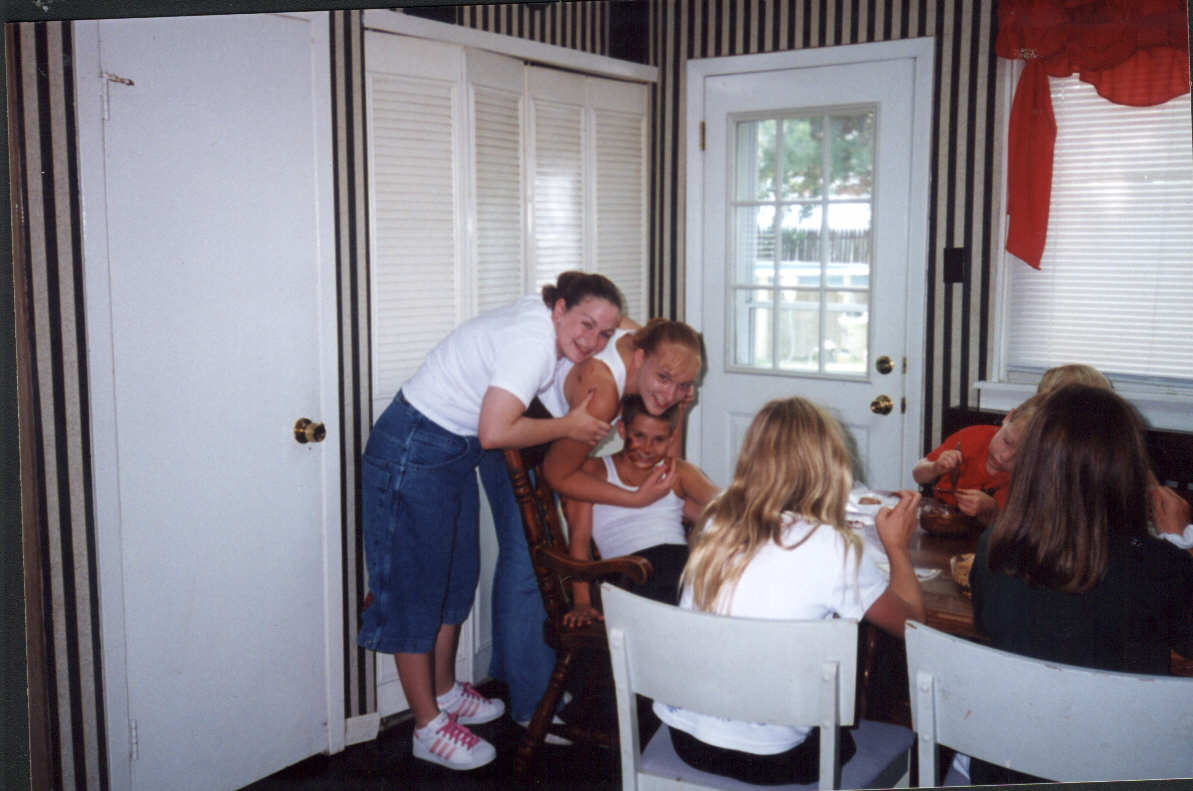 Me, Leash, and Kris in my old house :'(